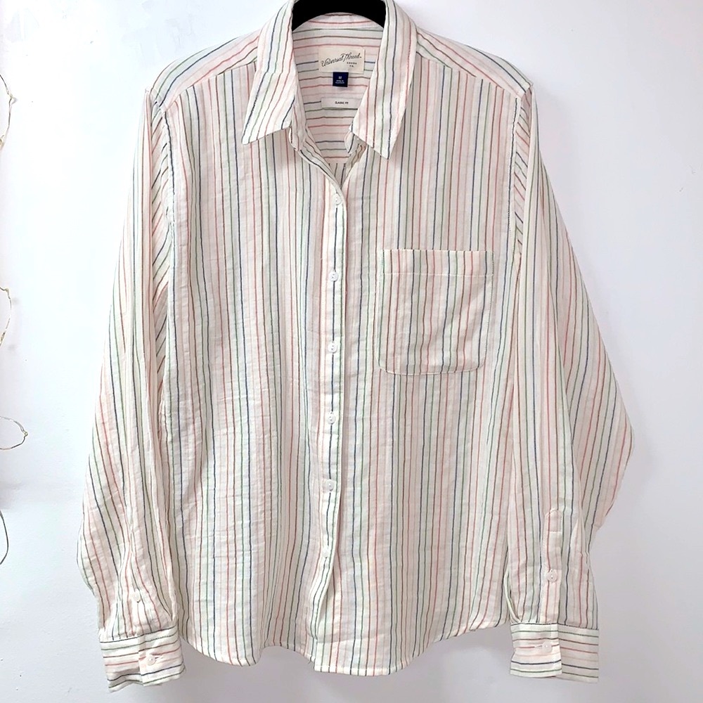 {NWOT} 100% Cotton Button-down Top